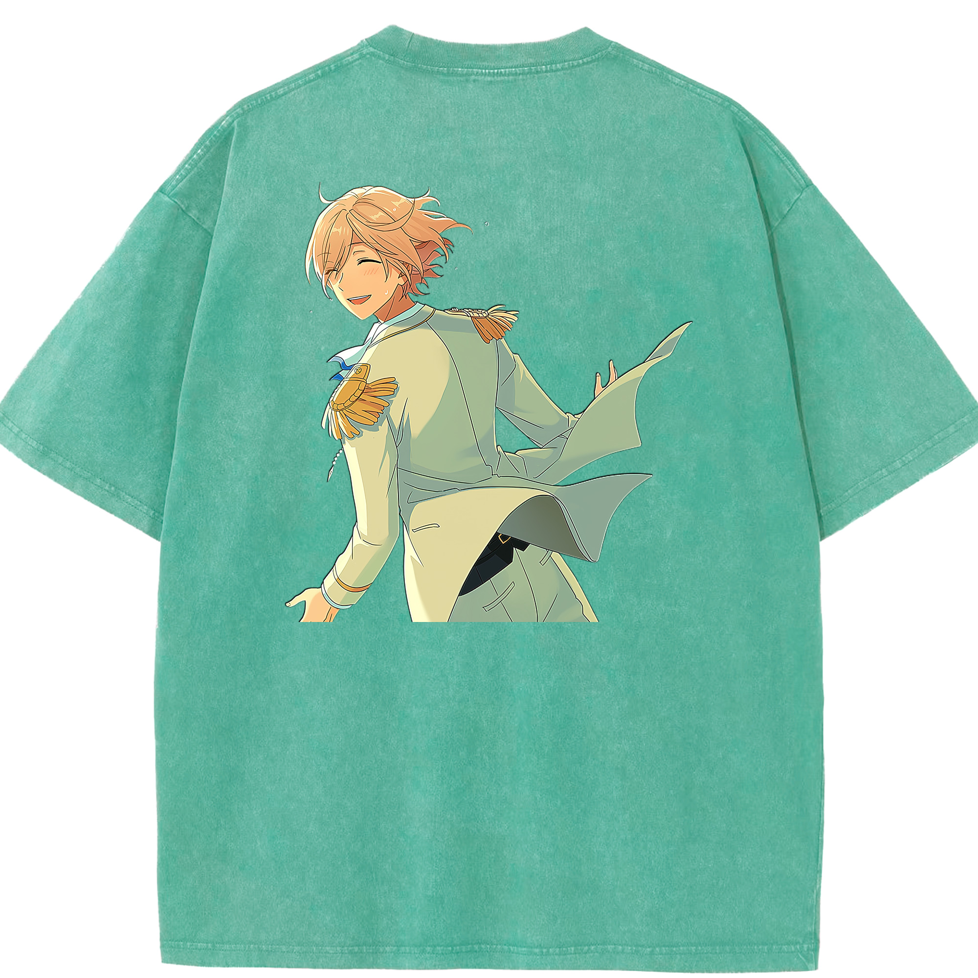 （画像用） あんさんぶるスターズ! Ensemble Stars 綿100% ヴィンテージ風 半袖Tシャツ（背面プリント）